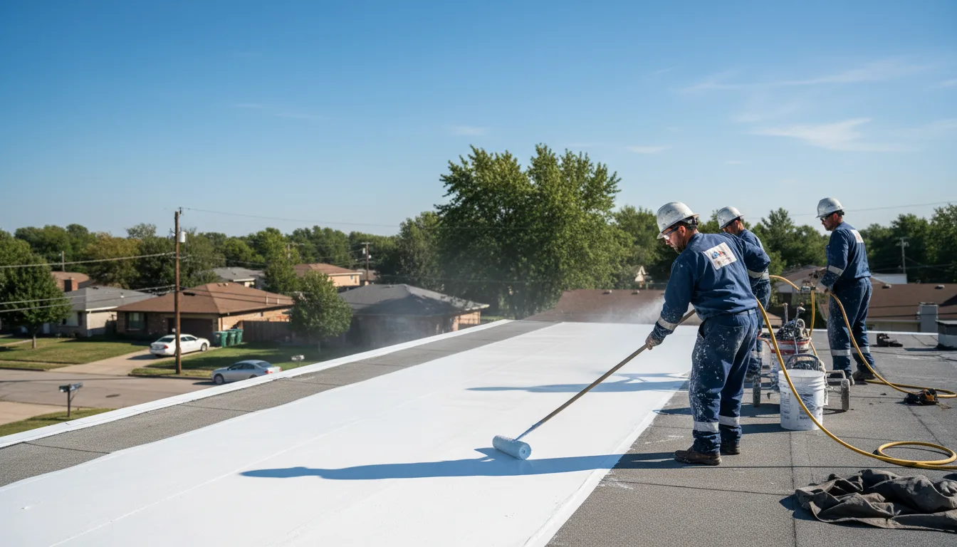 Commercial roof coating in Conyers, GA near me